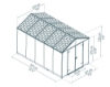 Imagine Căsuță de grădină Canopia Rubicon 2.77 x 3.77  m, Ultra Durable 