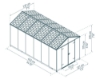 Imagine Căsuță de grădină Canopia Rubicon Ultra Durable 2,37 X 4,52 m 