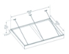 Imagine Copertina usa Canopia Sophia XL 1.4 X 1.9 m - Structură Gri & Panouri Opal Albe