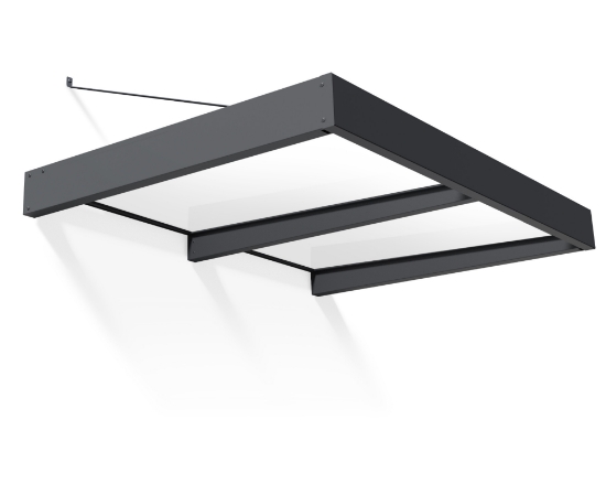 Imagine Copertina usa Canopia Sophia XL 1.9 X 0.17 m - Structură Gri & Panouri Opal Albe