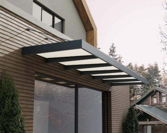 Imagine Copertina usa Canopia Sophia XL 1.4x5.7x0.17m - Structură Gri & Panouri Opal Alb