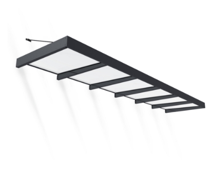 Imagine Copertina usa Canopia Sophia XL 1.4 X 5.7 m - Structură Gri & Panouri Opal Alb