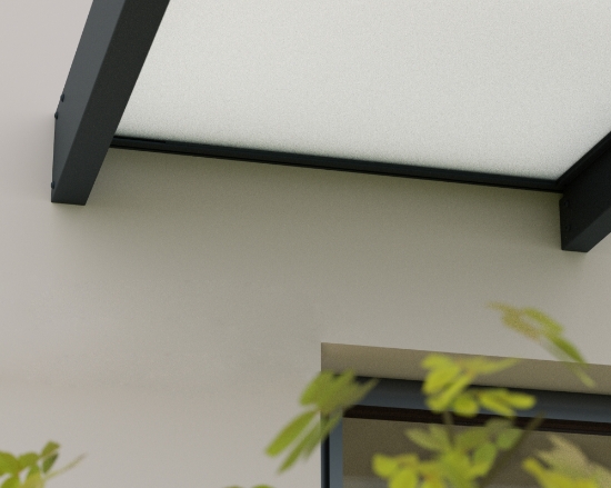 Imagine Copertina usa Canopia Sophia XL 6.6x1.4x0.17m, Structura Gri & Panouri opal Alb