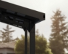 Imagine CANOPIA Sydney 6x6m Carport auto Dublu Cu Aripi - Cadru din Aluminiu Negru, Panouri de Acoperiș din Policabronat Gri Solar
