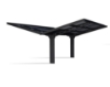 Imagine CANOPIA Sydney 6x6m Carport auto Dublu Cu Aripi - Cadru din Aluminiu Negru, Panouri de Acoperiș din Policabronat Gri Solar