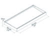 Imagine Copertina usa Sophia 0.95 X 2.1 m, Structură albă și panouri albe
