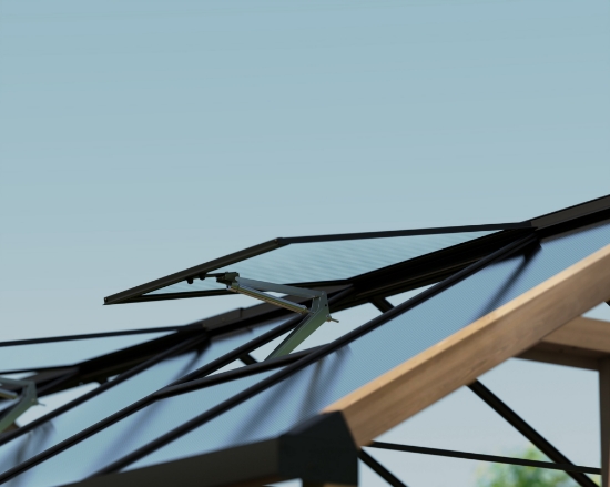 Imagine Sera din lemn de cedru natur și panouri din policarbonat, 2.5 X 3.6m, Natura Cedar, Palram - Canopia 