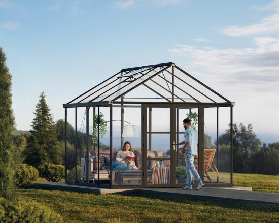 Imagine Sera din policarbonat ARIA Crystal Clear, 3 X 3 m, Palram - Canopia