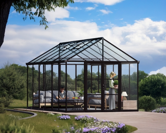 Imagine Sera din policarbonat ARIA Crystal Clear, 3X4.5m, Palram - Canopia