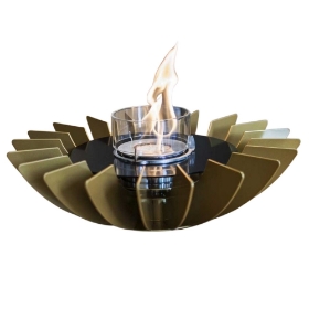 Imagine Semineu de masa cu bioetanol, Cosmo, GlammFire-Auriu