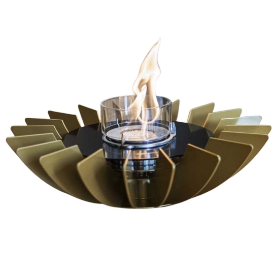 Imagine Semineu de masa cu bioetanol, Cosmo, GlammFire-Auriu