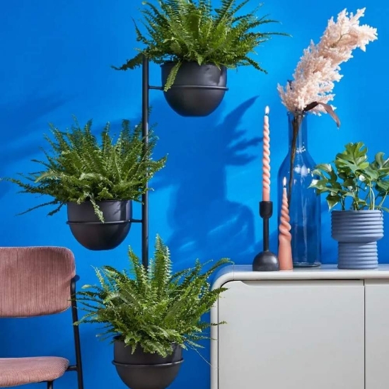 Imagine Lumânare conică răsucită, Mica Decorations, roz deschis, 25cm