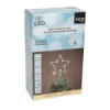 Imagine Varf de brad stea, Argintiu, 10 LED-uri, Luca Lighting, 13x22cm