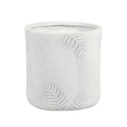 Imagine Ghiveci FERNANDO rotund, alb, 44x44cm, Edelman