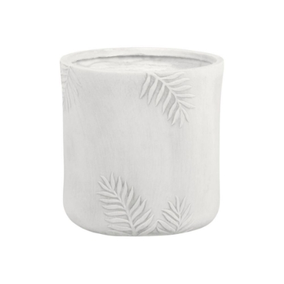 Imagine Ghiveci FERNANDO rotund, alb, 36.5x37cm, Edelman