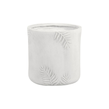 Imagine Ghiveci FERNANDO rotund, alb, 30x30.5cm, Edelman