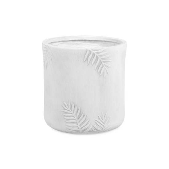 Imagine Ghiveci FERNANDO rotund, alb, 24x24cm, Edelman