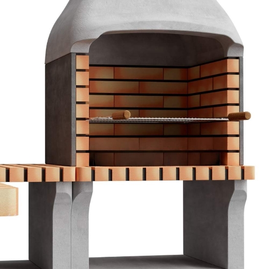 Imagine Gratar modular pe lemne si carbuni, New Iberia XL, Movelar