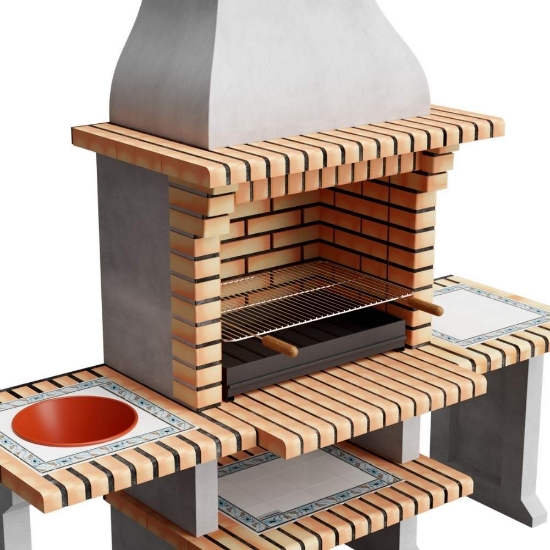 Imagine Gratar modular cu doua mese laterale, New Azores XL, Movelar