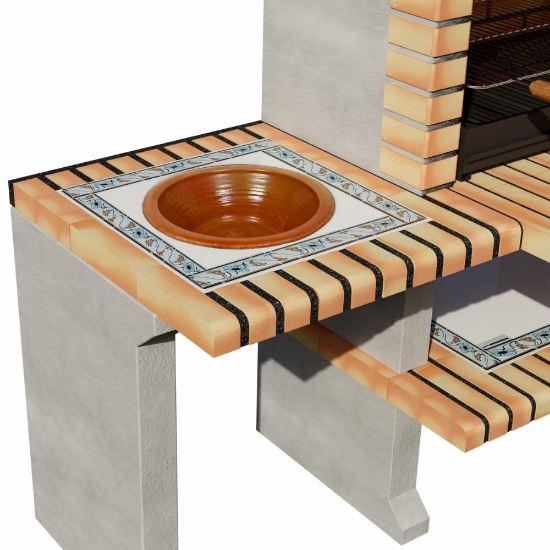 Imagine Gratar modular cu doua mese laterale, New Azores XL, Movelar