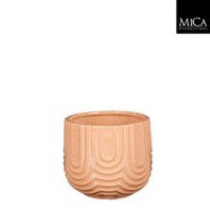 Imagine GHIVECI ROTUND, PORTOCALIU, NILA  	H13 cm    •	D14,5 cm