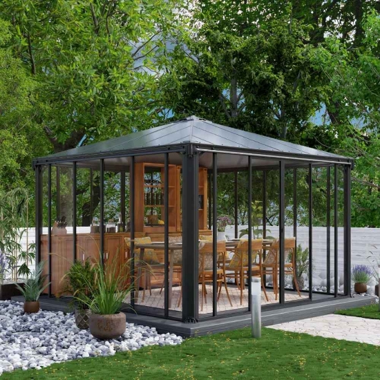 Imagine Foisor gradina inchis Ledro, 3.6 X 3.6 m, Canopia