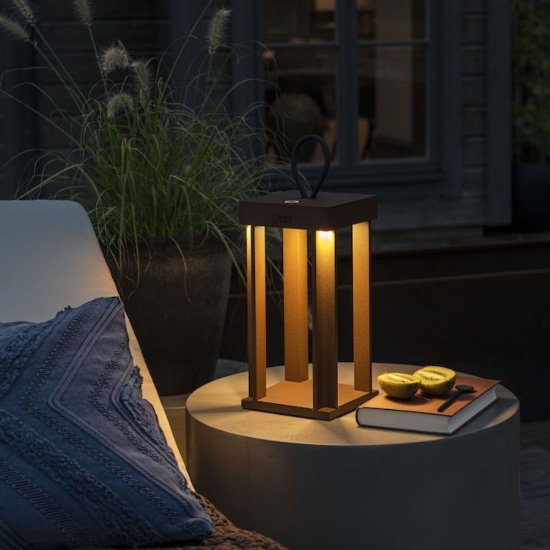 Imagine Lampa decorativa de exterior USB Cannes, aramiu, 42cm