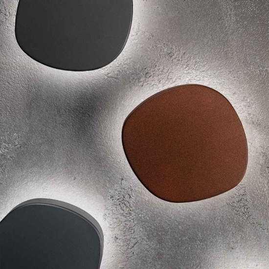 Aplica pentru perete Ciottolo Corten Eleganta IP54 Zafferano