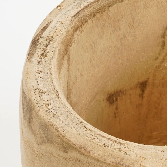 Detaliu textura lemn Ghiveci din lemn de paulownia Pia 31X31cm Mica-Decorations