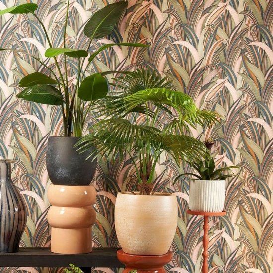 Design casa Ghiveci rotund teracota, alb, Dante, 30x27cm, Mica Decorations