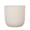 Ghiveci rotund teracota, alb, Dante, 30x27cm, Mica Decorations