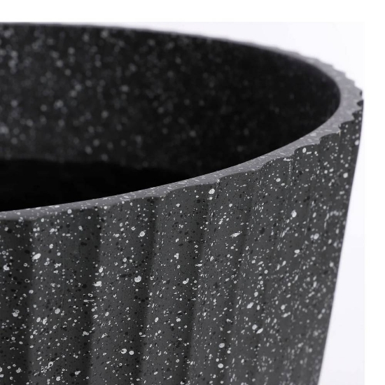 Imagine Ghiveci rotund Rio, negru, 37x33.5 cm, Mica Decorations