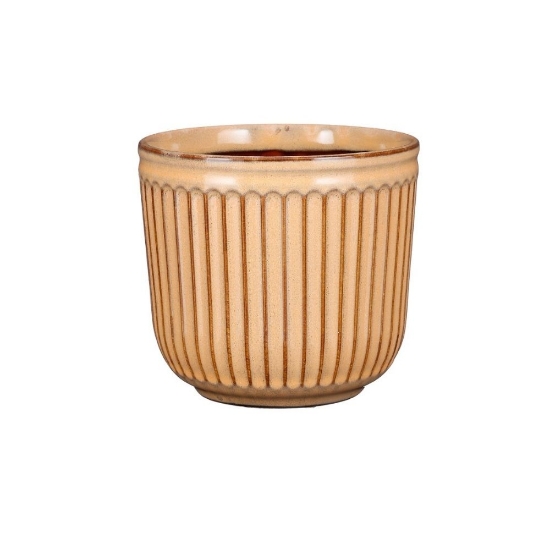 Ghiveci rotund Abel, ocru, 17x15.5 cm, Mica Decorations