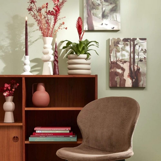 Imagine Ghiveci cu farfurie, ILSE, Ø18,5x16 cm, gri, Mica Decorations