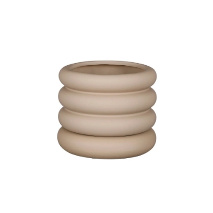 Imagine Ghiveci cu farfurie, ILSE, Ø18,5x16 cm, gri, Mica Decorations