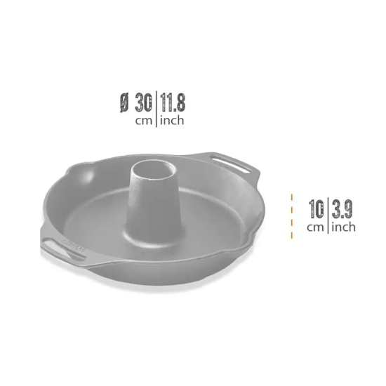 Imagine Tigaie fonta pentru pui la rotisor, 30cm, Petromax