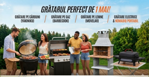 Grătare de 1 Mai – cum alegi modelul perfect pentru un început de sezon reușit