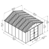 Imagine Casuta gradina  Yukon 393 × 332 × 252 cm - Canopia