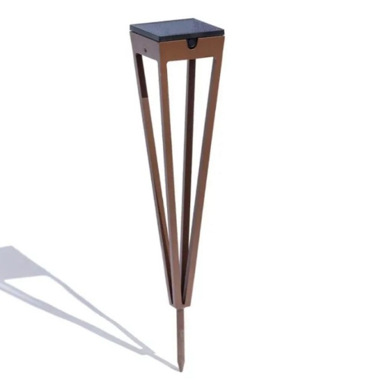 Imagine Lampa solara tip torta pentru exterior TINKA, Corten, Les Jardins