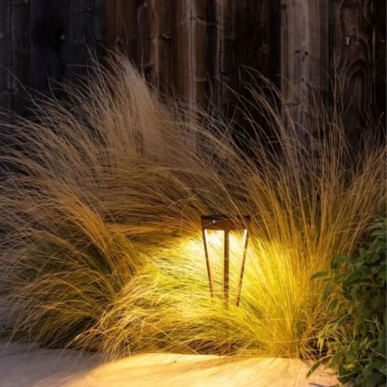 Imagine Lampa solara tip torta pentru exterior TINKA, Corten, Les Jardins