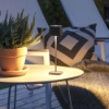Imagine Lampa de masa cu USB, Mini Capri, negru, 7x25 cm