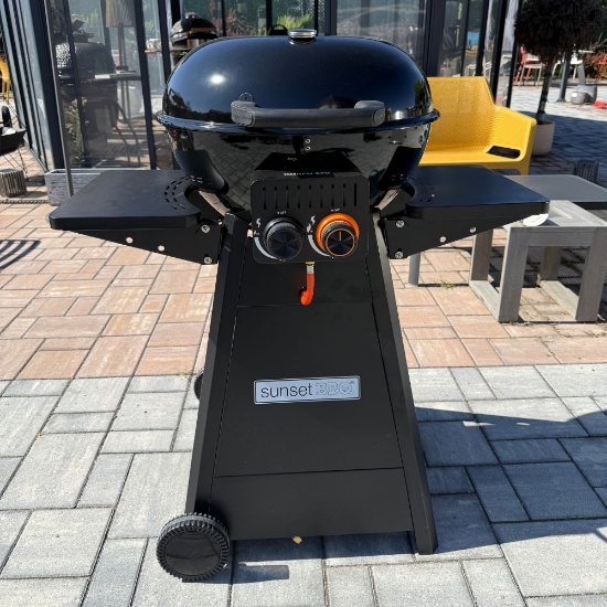 Imagine Grătar pe gaz tip kettle KORFU 570 CH Sunset BBQ, 9,5 kW, 2 arzătoare inox, Ø 57 cm