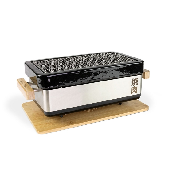 Imagine Gratar ceramic de masa Shichirin PRO, dreptunghiular, Yakiniku